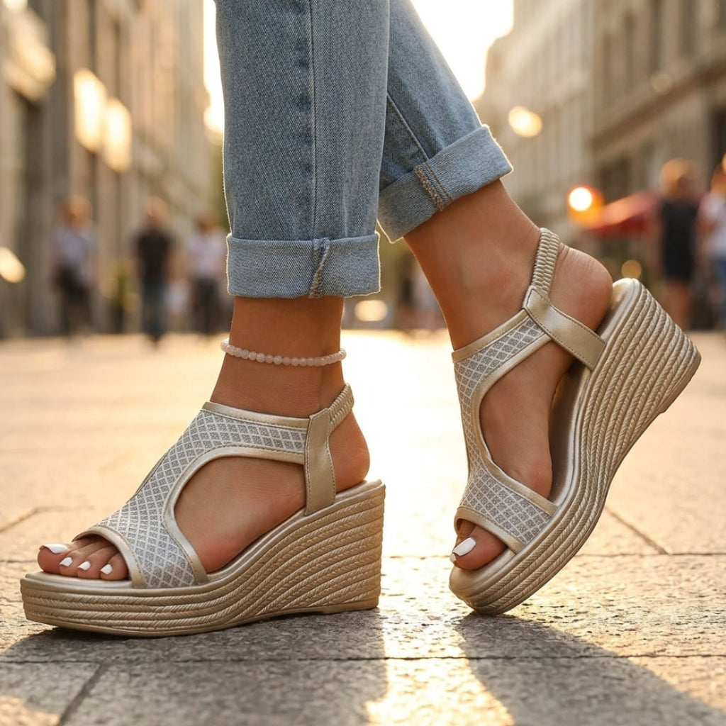 Solara Supportive Wedge Sandals