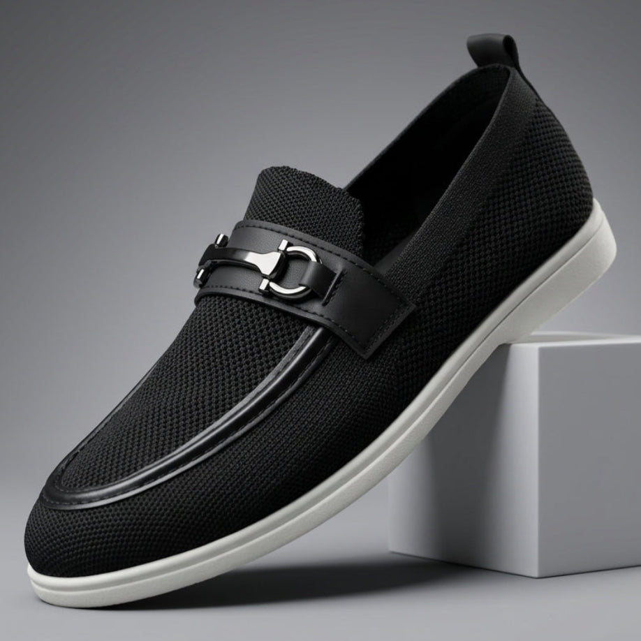 Luciano Breathable Knit Loafers