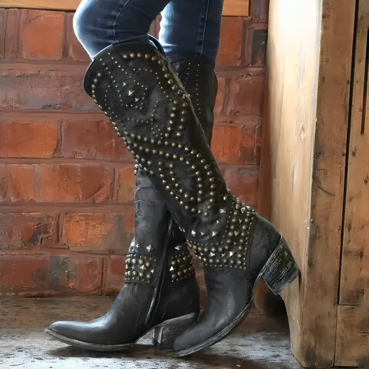 Estelline Studded Western Boots