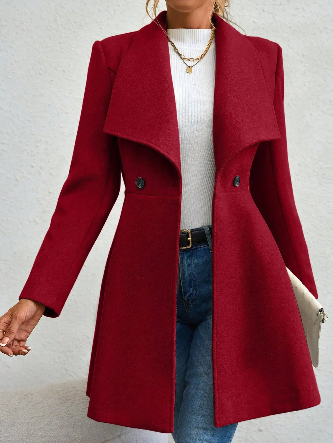 Fenley Waterfall Collar Coat