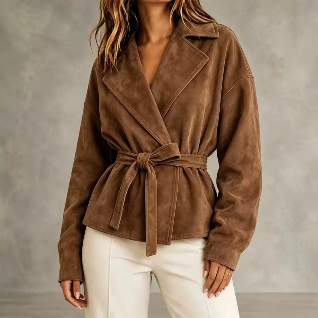 Marlena Lapel Wrap Jacket
