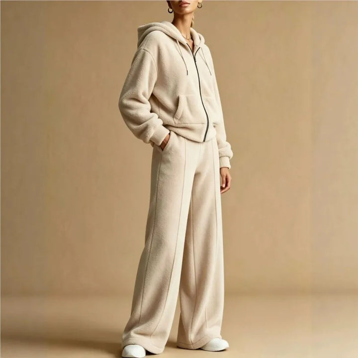 Micaela Fleece Wide Leg Sweatsuit