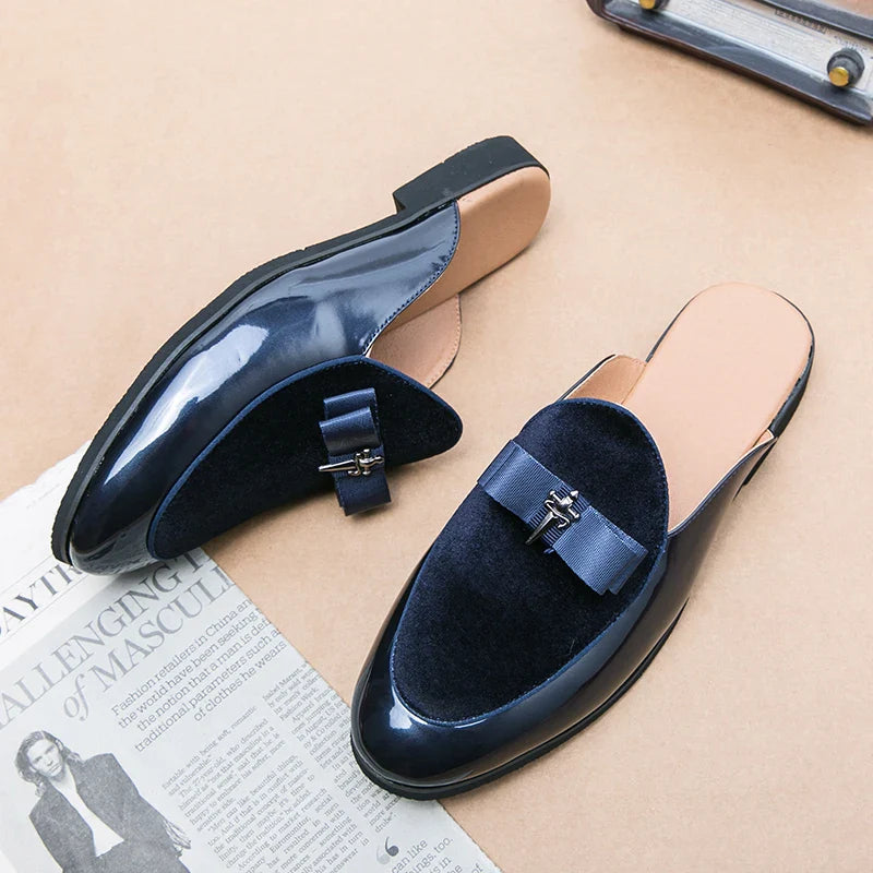 Louis Comfortable Leather Mule Loafers