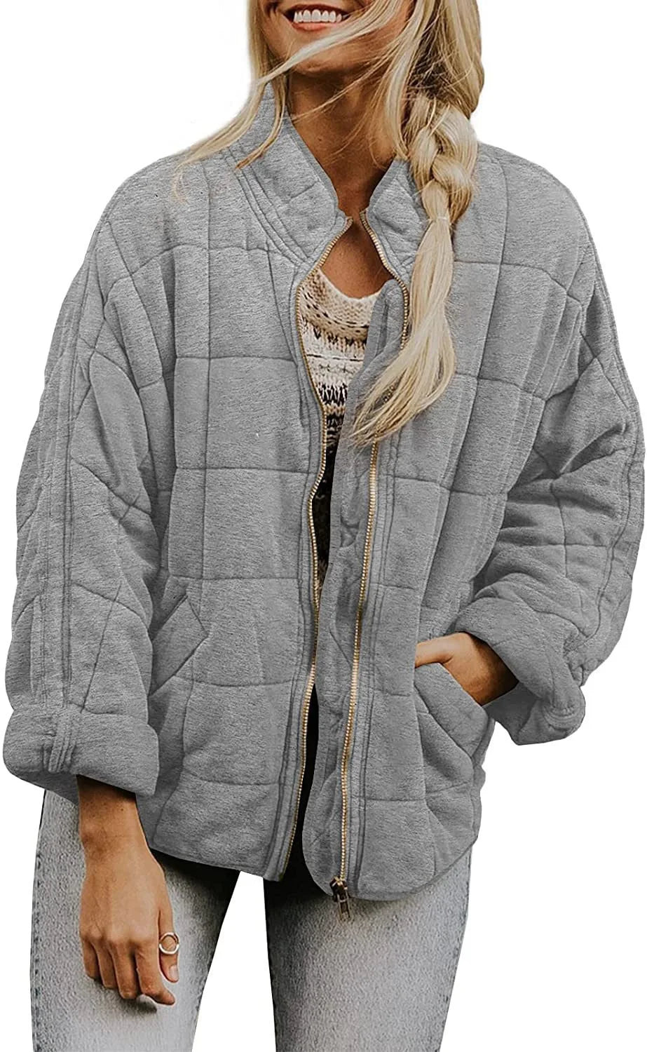 Marchetti Quilted Bomber Jacket