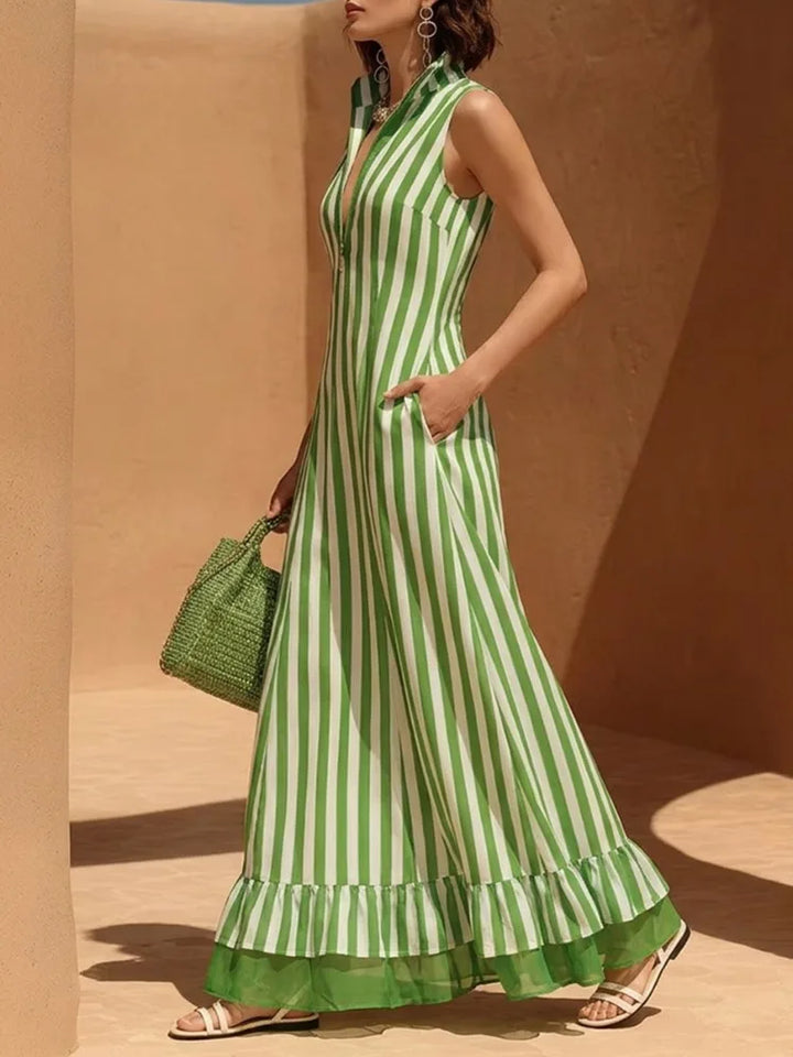 Georgia Striped Maxi Dress