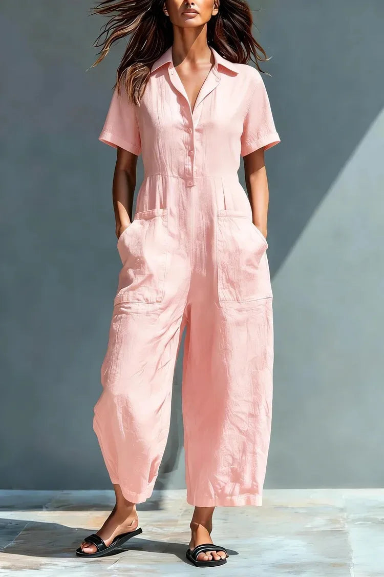Tullia Elegant Relaxed Wide Leg Jumpsuit