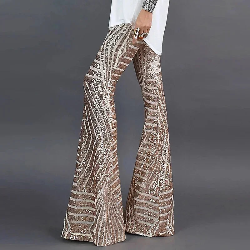 Carly Sequin Flare Pants