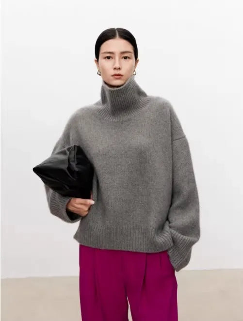 Halcyon Turtleneck Cashmere Pullover