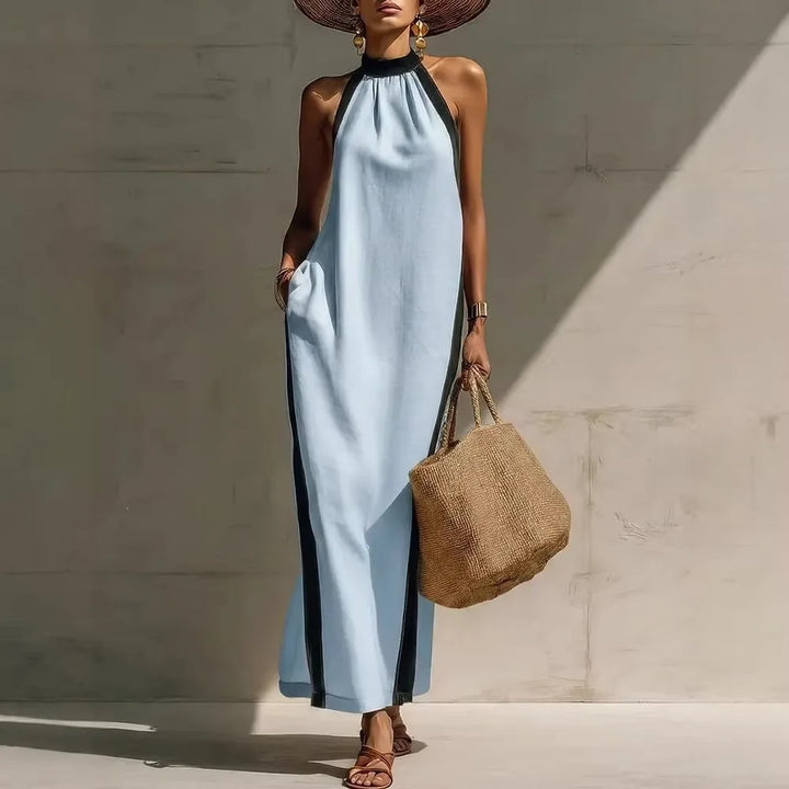 Karen Casual Halter Maxi Dress