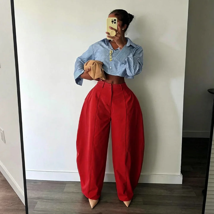 Shannon Barrel Leg Trousers