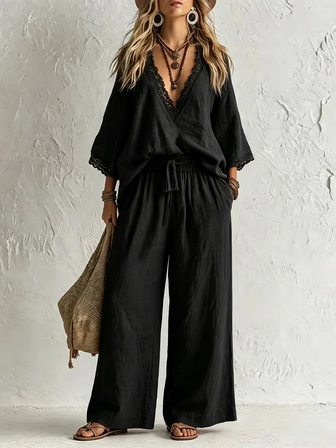 Aria Elegant Bohemian Two-Piece Set