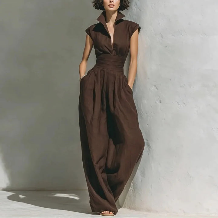 Davelle Comfortable Wide Leg Jumpsuit