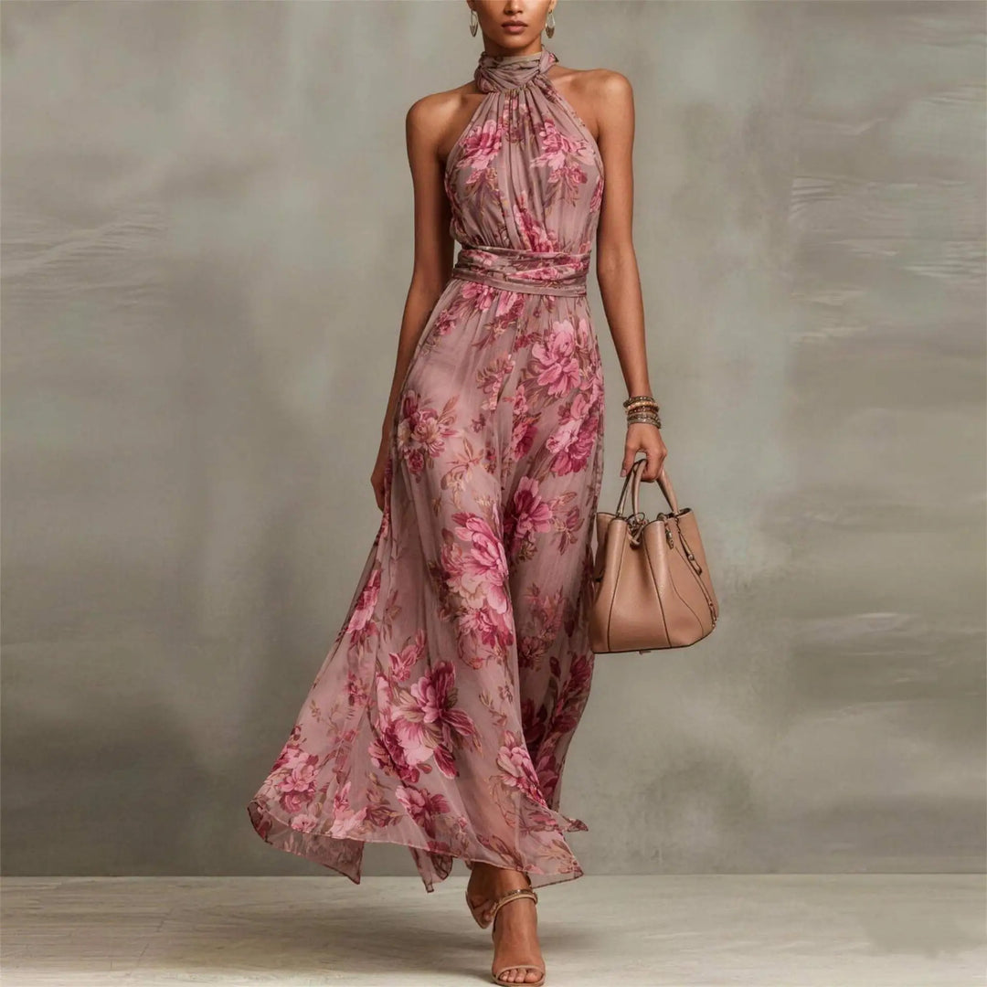 Heather Floral Maxi Wedding Guest Dress