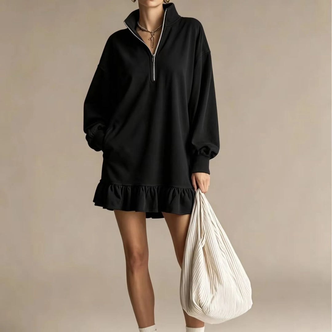 Ana Ruffle Hem Mini Dress