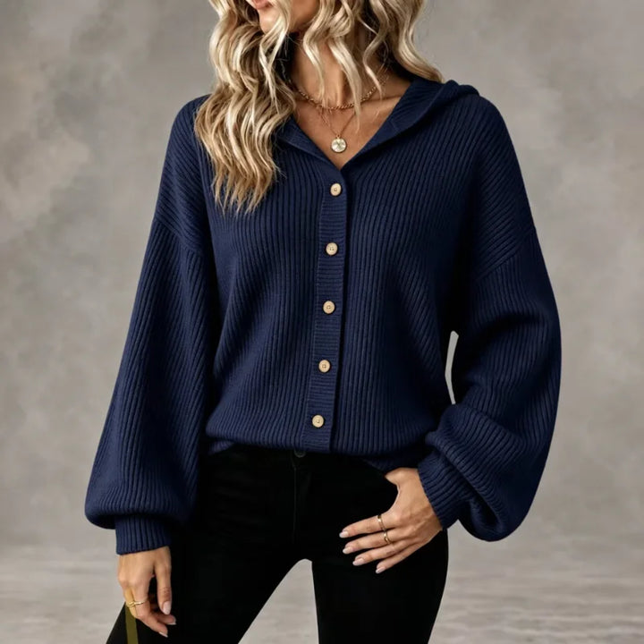 Blair Button Front Hooded Cardigan