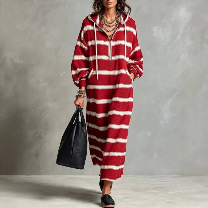 Odessa Half Zip Hoodie Dress