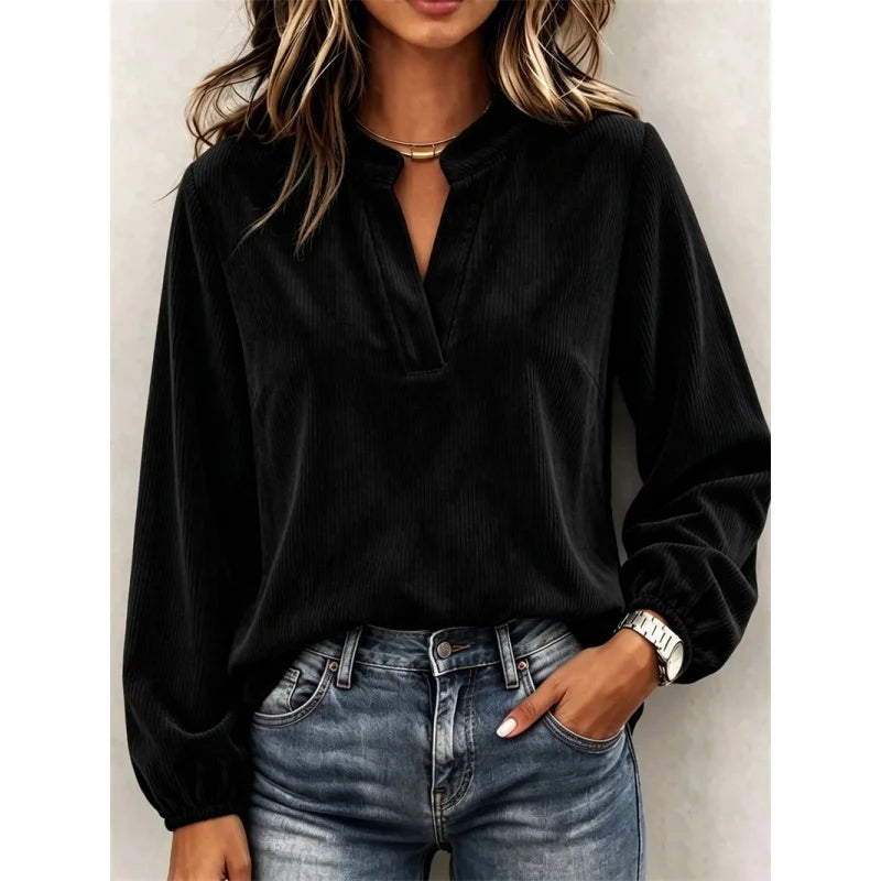 Briar Notched Neck Blouse