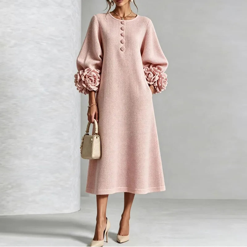 Palermo Button Front Knit Midi Dress