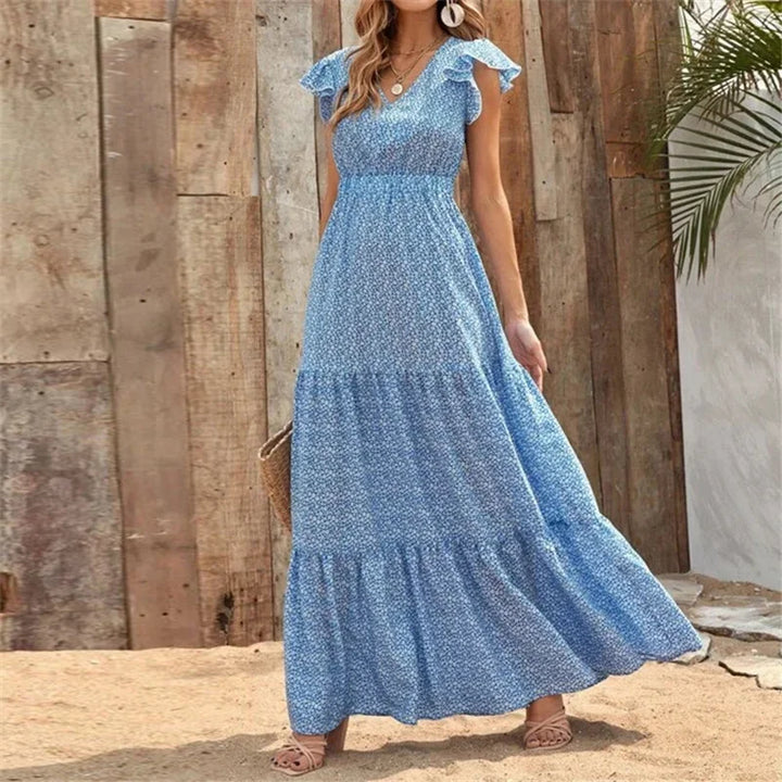 Tiffany Tiered Ruffle Maxi Dress