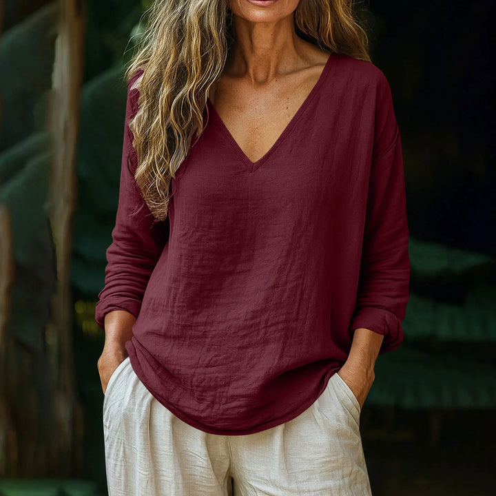 Bianca Breathable Long Sleeve Casual Top
