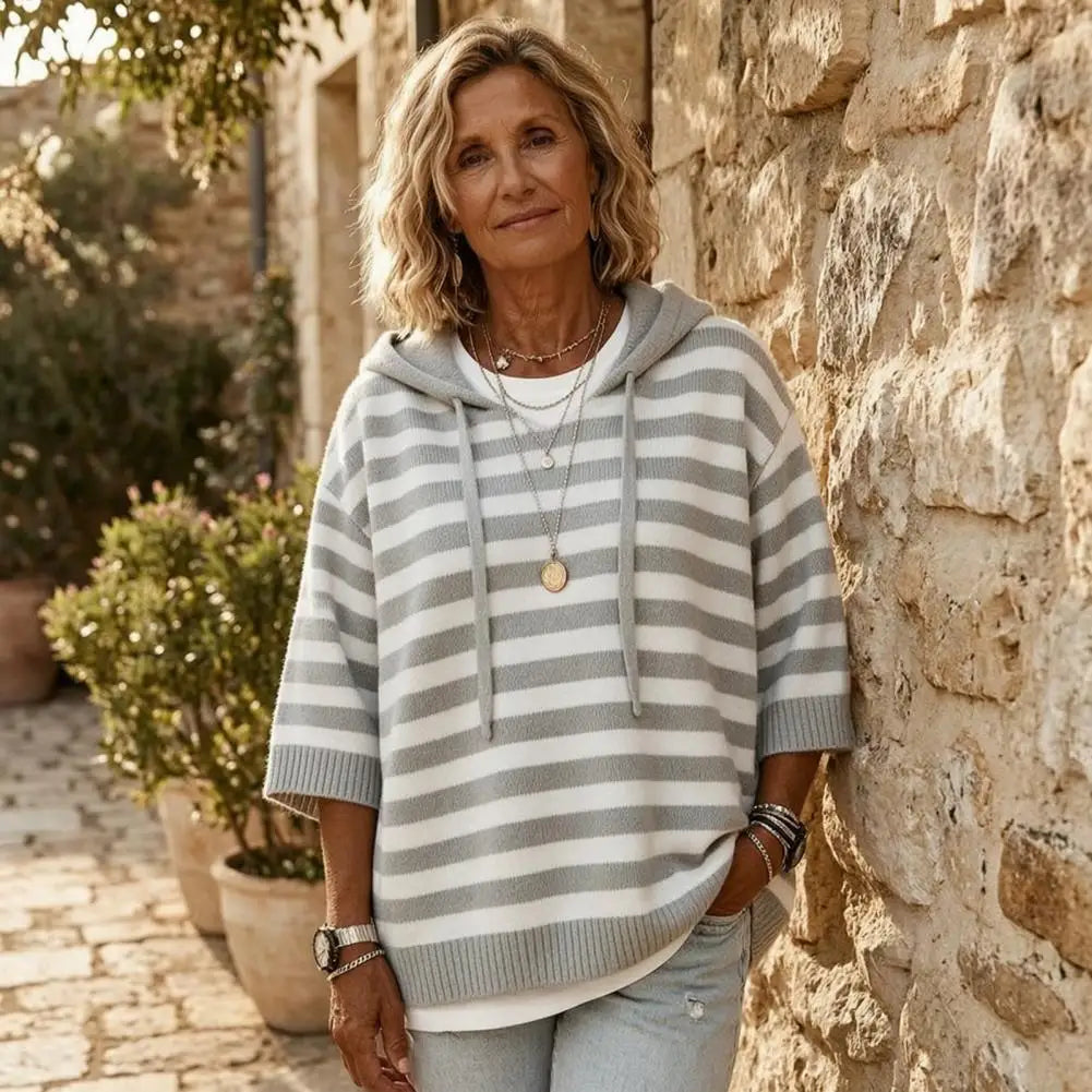 Simone Drawstring Hood Sweater