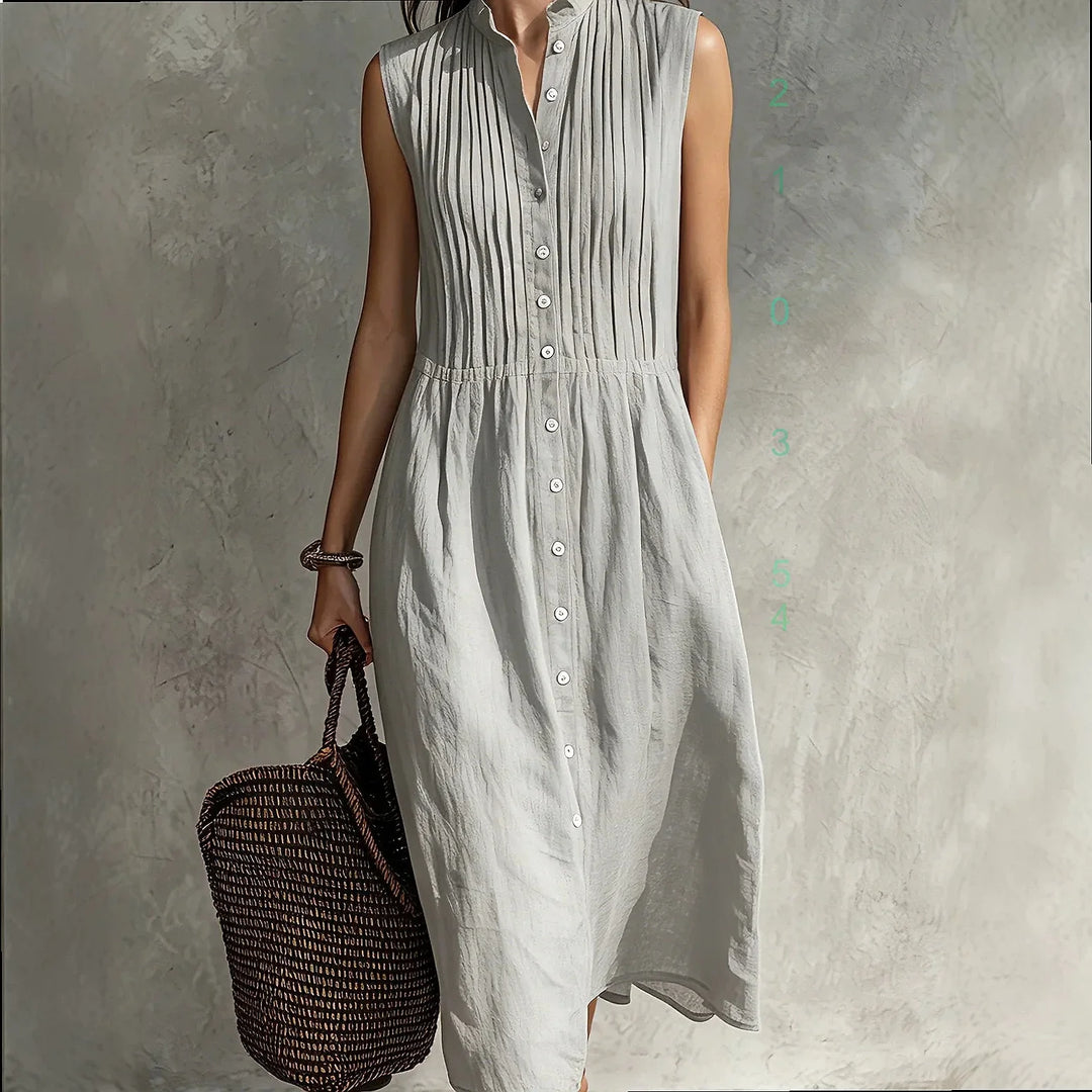 Lenoria Elegant Relaxed Midi Dress