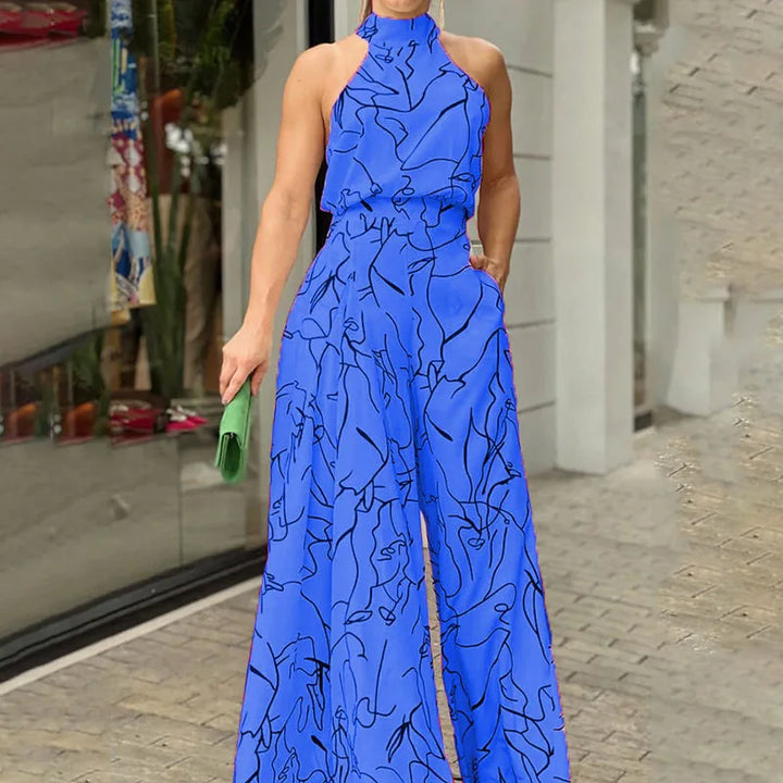 Miranda Halter Wide Leg Jumpsuit