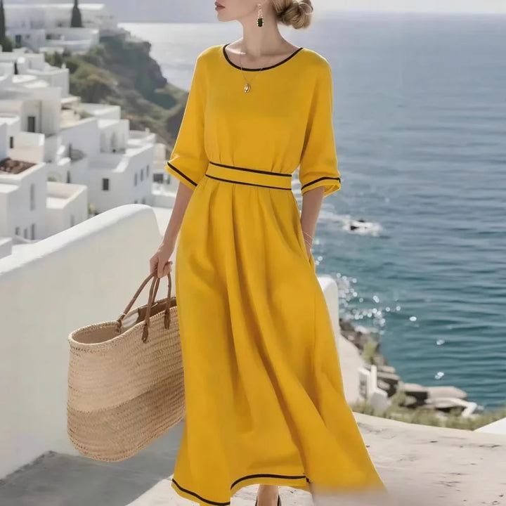 Jamie Contrast Trim Maxi Dress