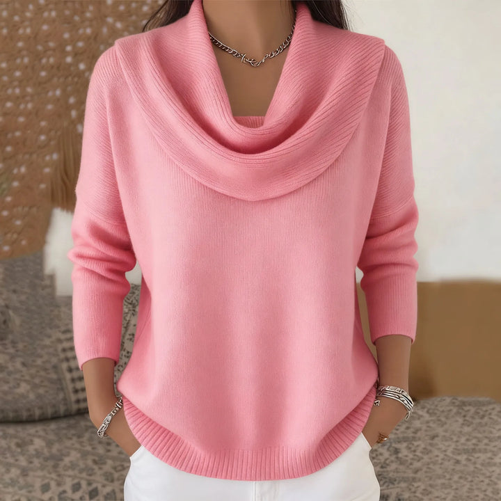 Emely Cowl Neck Knit Sweater