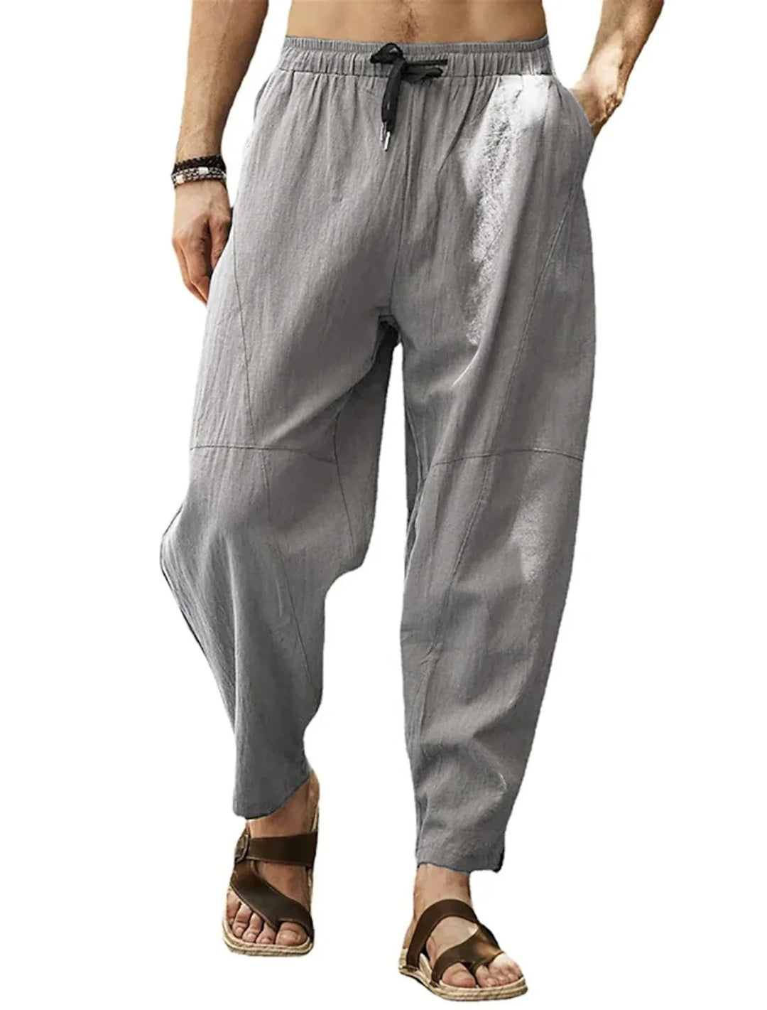 Hudson Relaxed Fit Drawstring Tapered Trousers