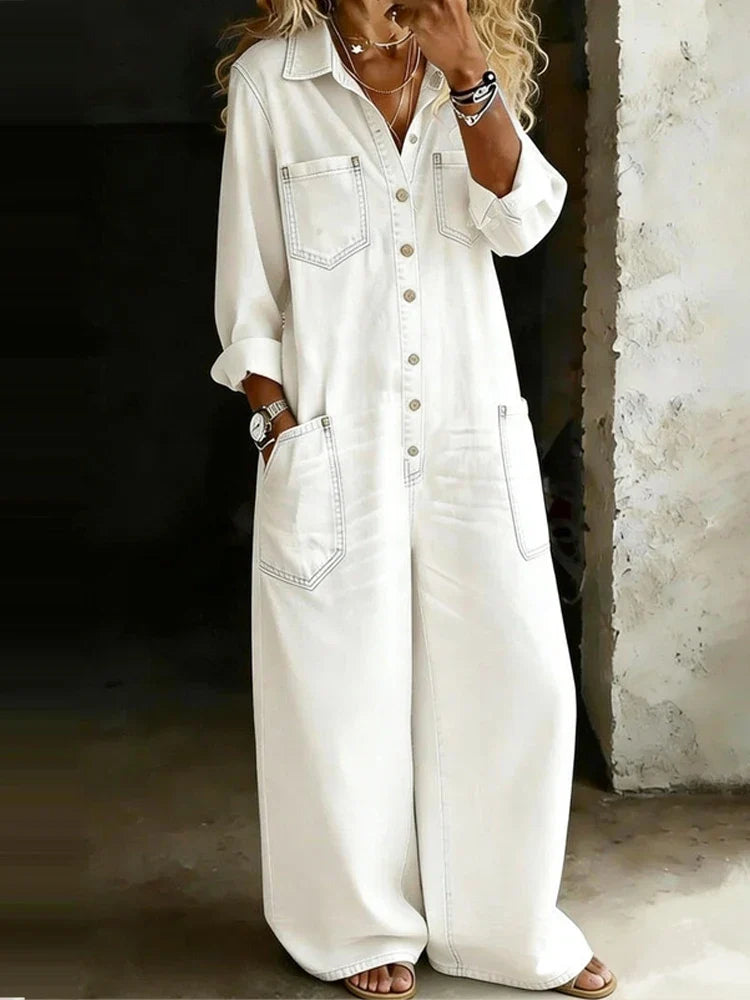 Dahlia Button Front Jumpsuit