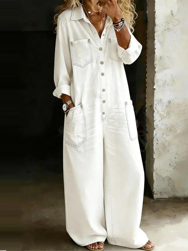 Dahlia Button Front Jumpsuit