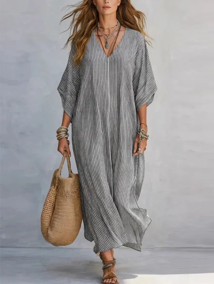 Helena Flowy Shirt Maxi Dress
