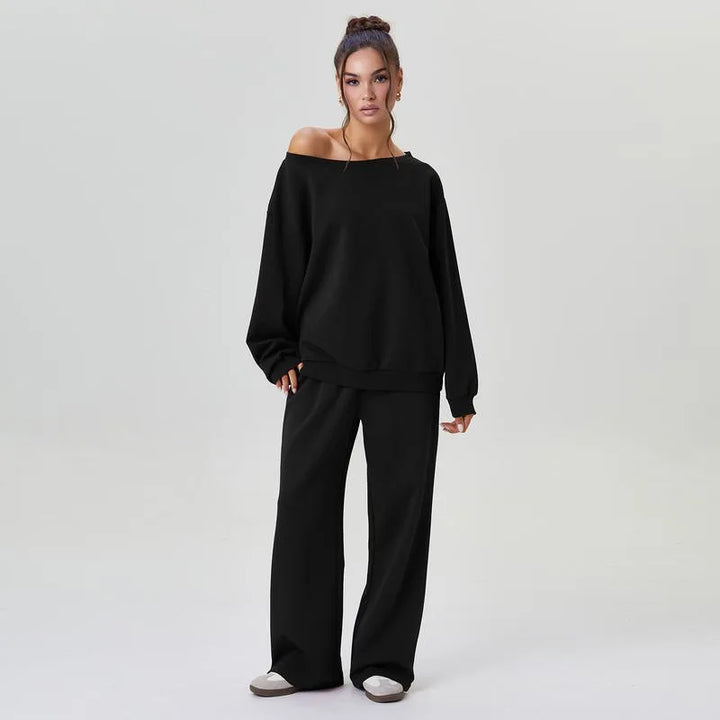 Delphine Off Shoulder Tracksuit Set