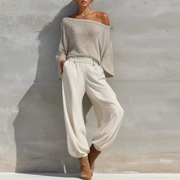 Narissa Knit One Shoulder Set