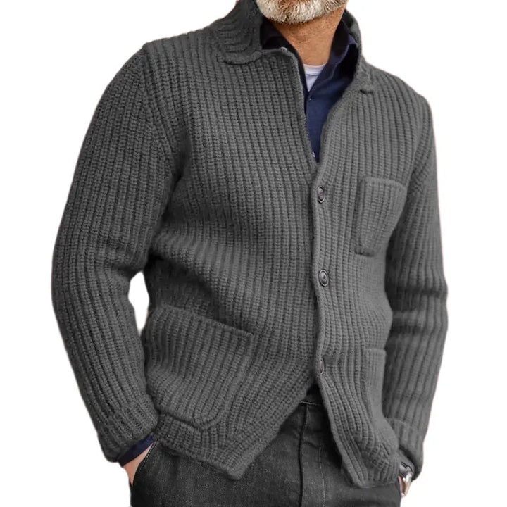 Castelan Ribbed Knit Cardigan