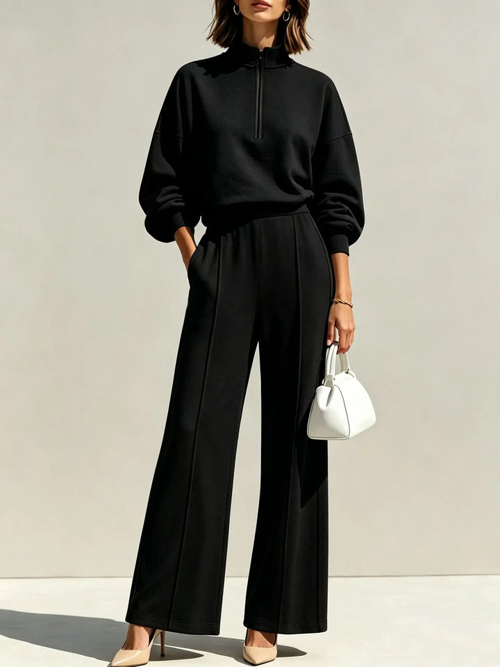 Eugenie Quarter Zip Travel Set