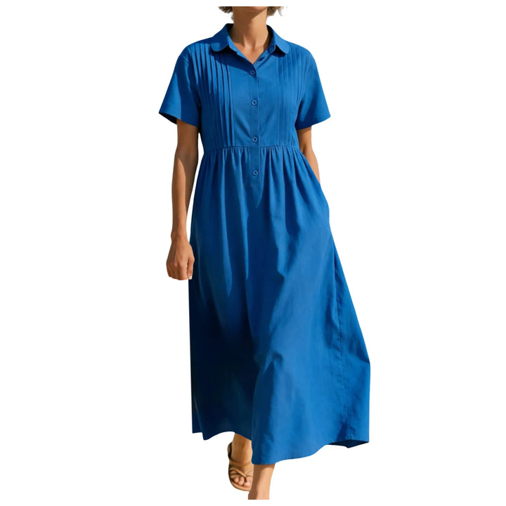 Stella Button Front Midi Dress