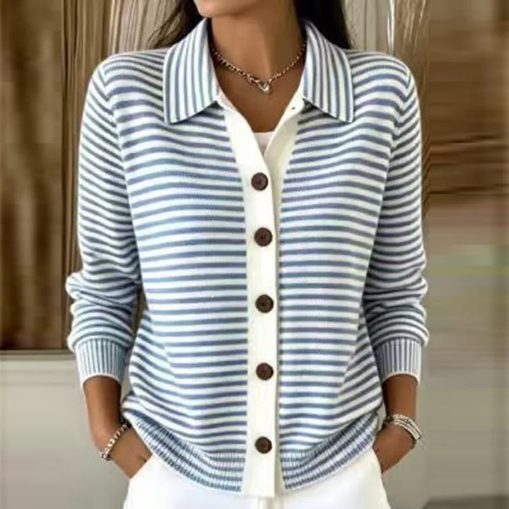 Sariah Striped Knit Cardigan