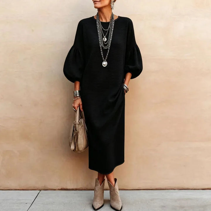Pia Lantern Sleeve Maxi Dress