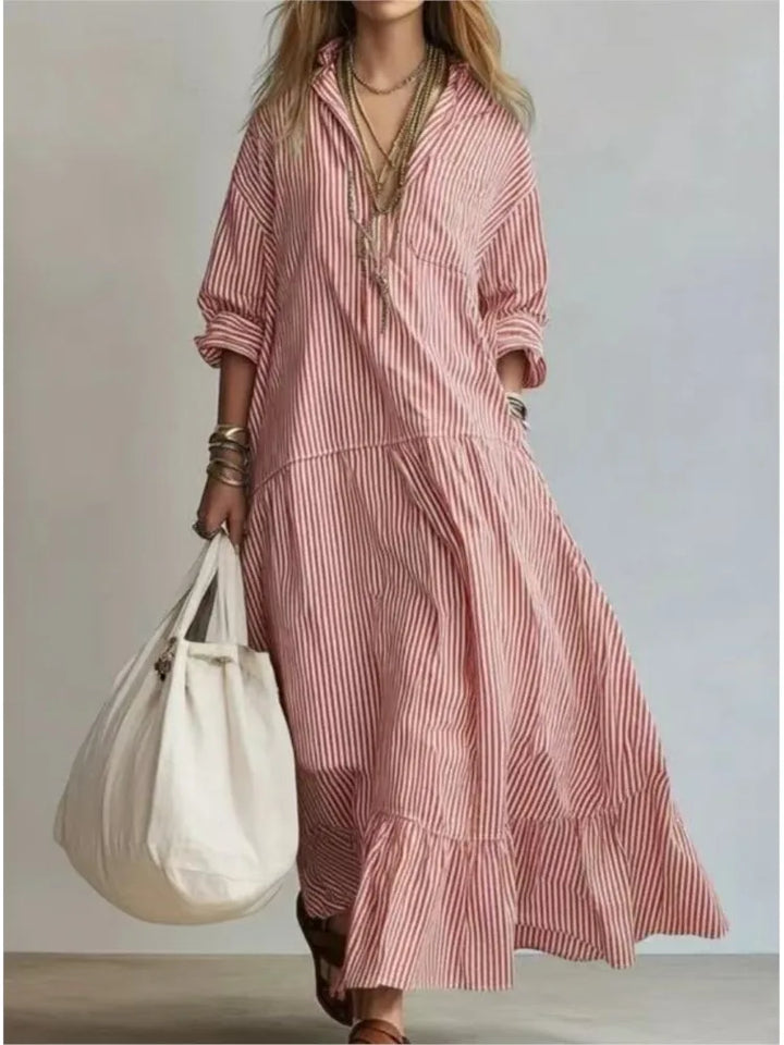 Madeline Striped Maxi Dress