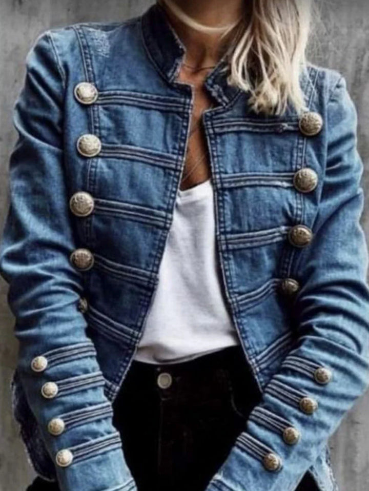 Alicia Military Denim Jacket