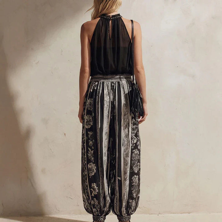 Evelyn Printed Wide Leg Set