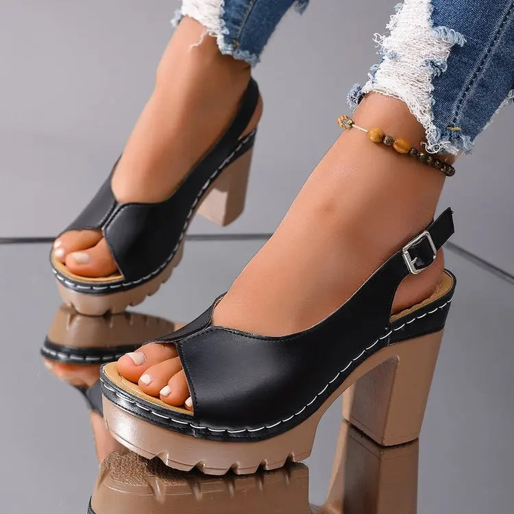 Hazel Orthopedic Block Sandals