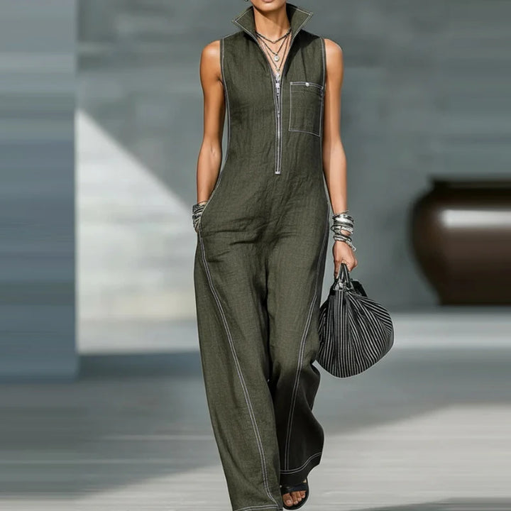 Brenda Sleeveless Wide Leg Jumpsuit