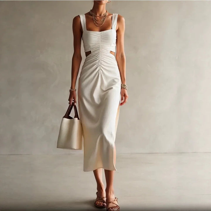 Ainsley Chic Ruched Maxi Dress