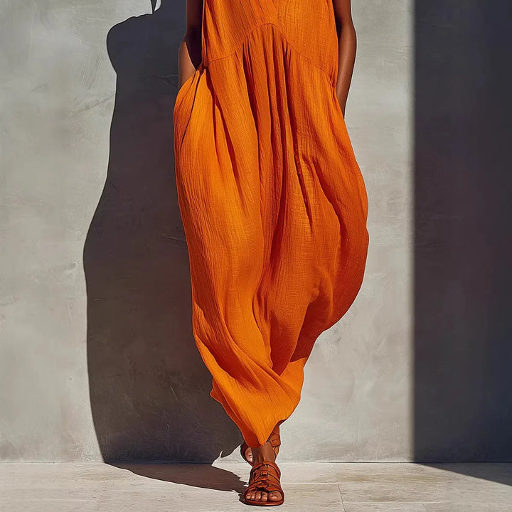 Cressida Draped Pocket Maxi Dress