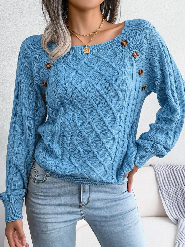 Talia Square Neck Sweater