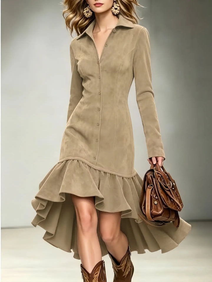 Theodric Faux Suede Dress