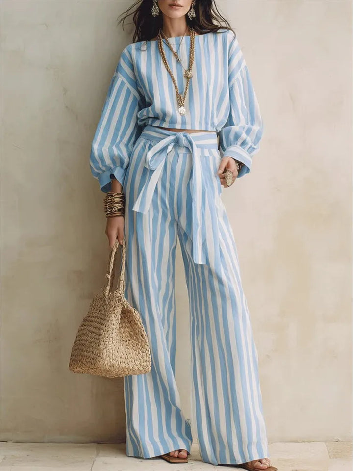 Abril Striped Matching Set